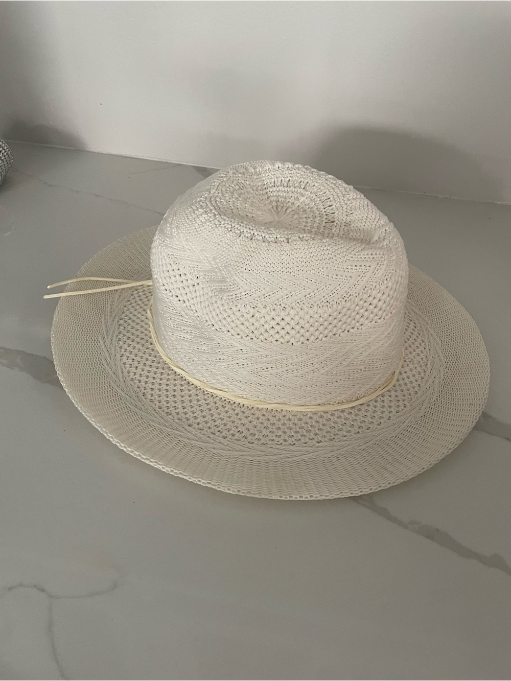 Classic Women's Straw Sun Hat in White